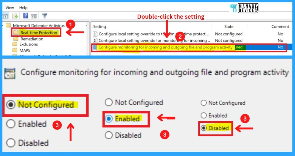 Microsoft Defender Antivirus in Windows 11 | Windows Settings | Group Policy | Intune Policy fig. 64