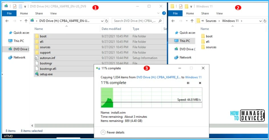 Copying Windows 11 23H2 Files to SCCM Server- Deploy Windows 11 23H2 Using SCCM  