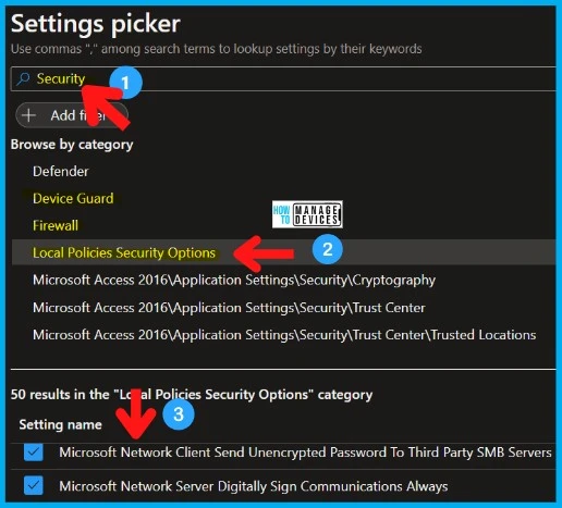 Security Settings for Windows 11 Hardening options Fig. 28