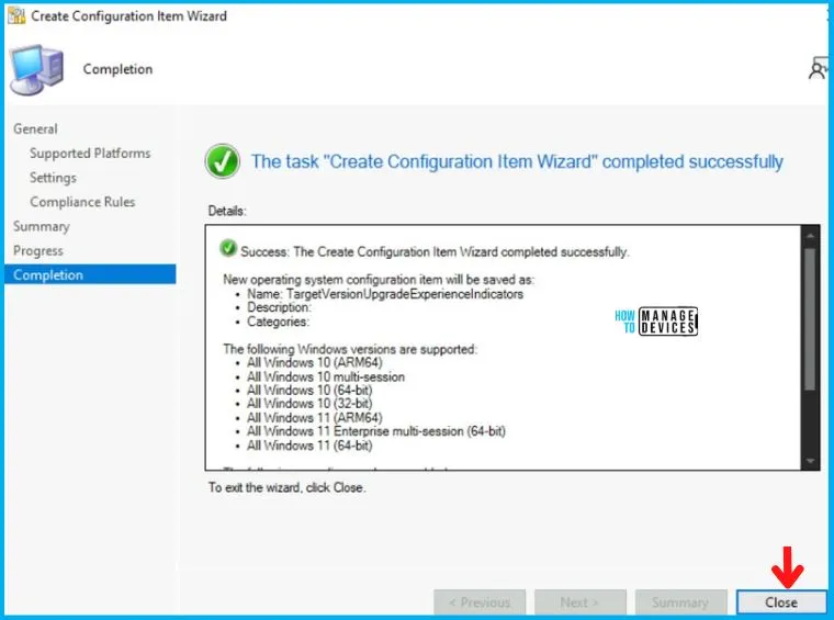 SCCM Configuration Item to find Windows 11 device is blocked from an upgrade Fig.11