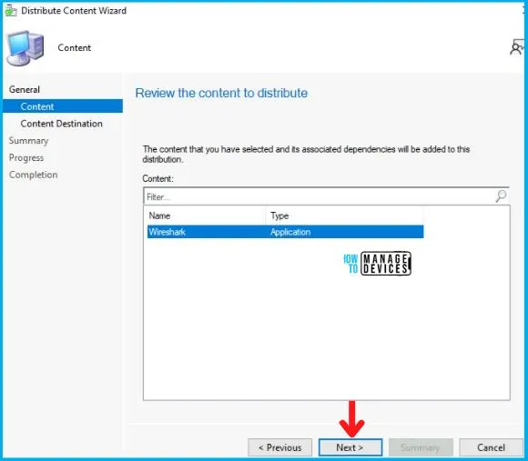 Deployment of Wireshark Using SCCM Application Model Fig.8