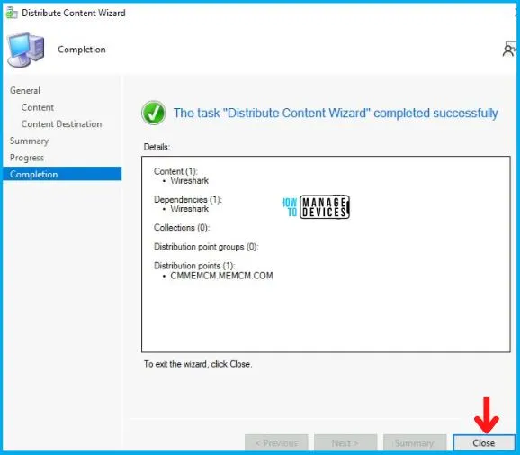 Deployment of Wireshark Using SCCM Application Model Fig.11