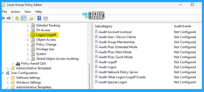 Configure Audit Policies in Windows 11 using GPO or Intune -Fig.7