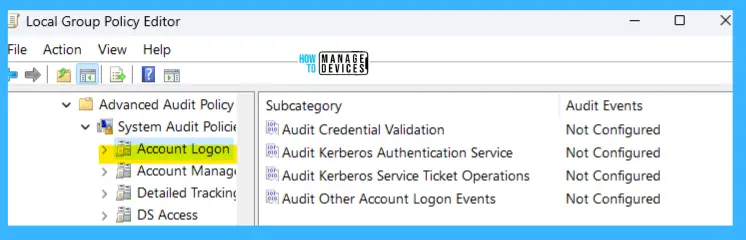 Configure Audit Policies in Windows 11 using GPO or Intune -Fig.3