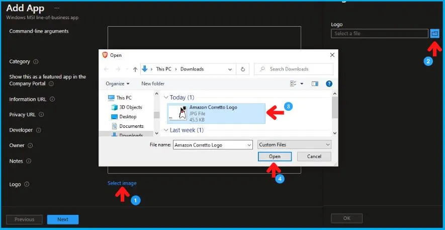 Amazon Corretto Installation Using Intune MSI Application Fig.5