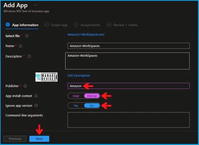 Amazon Workspaces Deployment Using Intune Fig.4