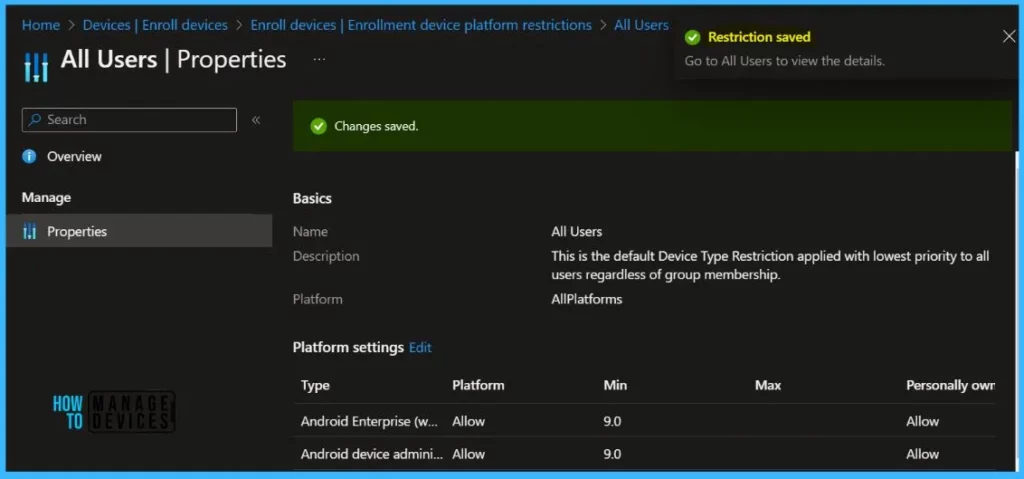 Block Android Device Manufacturer Enrollment in Intune Fig.5