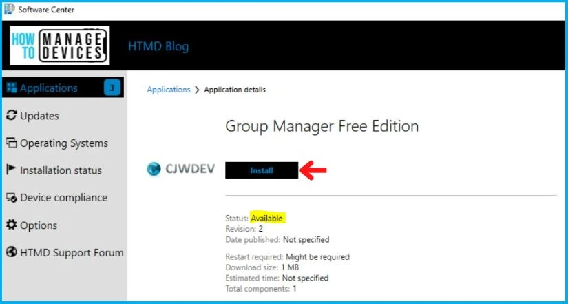 Cjwdev Group Manager Deployment Using SCCM MSI Model Fig. 18