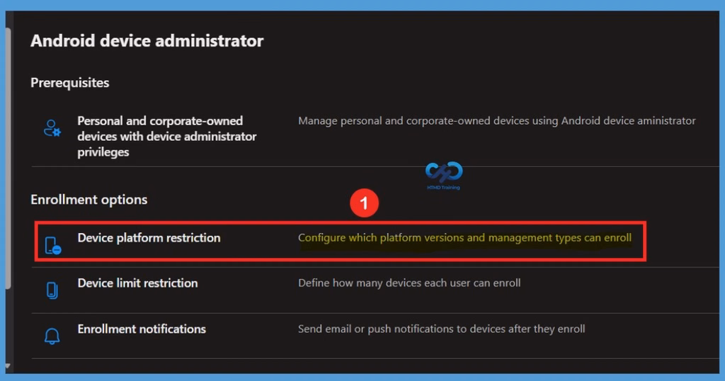 Configure Android Manufacturer Restrictions in Microsoft Intune using Enrollment Restrictions- Fig.2