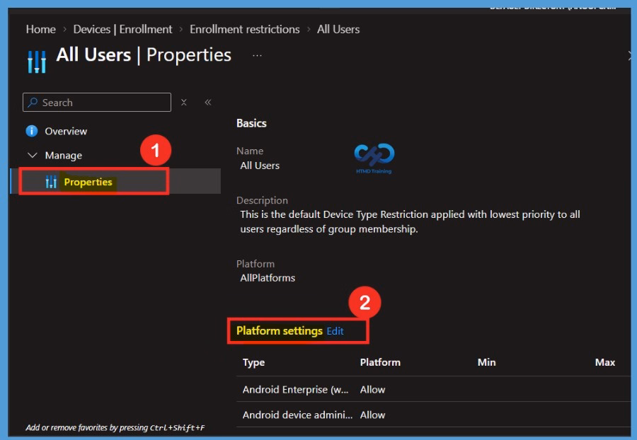 Configure Android Manufacturer Restrictions in Microsoft Intune using Enrollment Restrictions- Fig.4