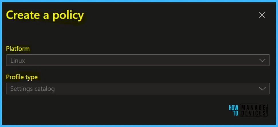 Create Linux Compliance Policy in Intune Portal Fig.2