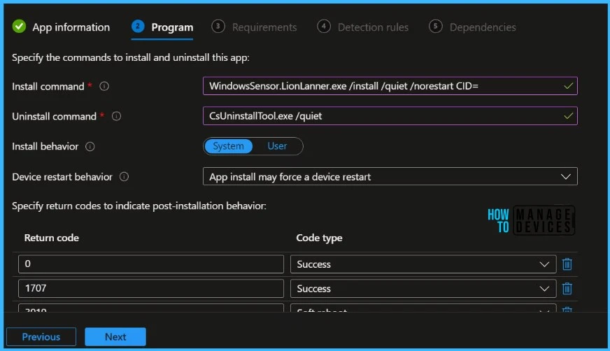 Deploy CrowdStrike Using Intune Application Deployment Guide Fig.5