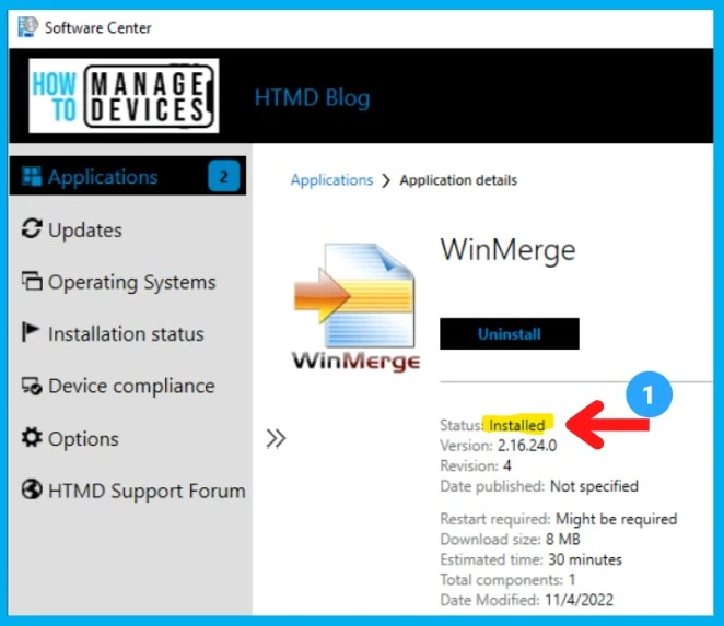 Deploy WinMerge using SCCM | Fix software could not be found Issue - Fig.24