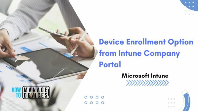 Device Enrollment Prompt Option from Intune Company Portal