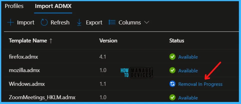 FIX Intune Admx File Upload Error Referenced not found NamespaceMissing Fig.7