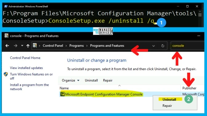 FIX SCCM Console Install Upgrade Error 1638 Fig. 3