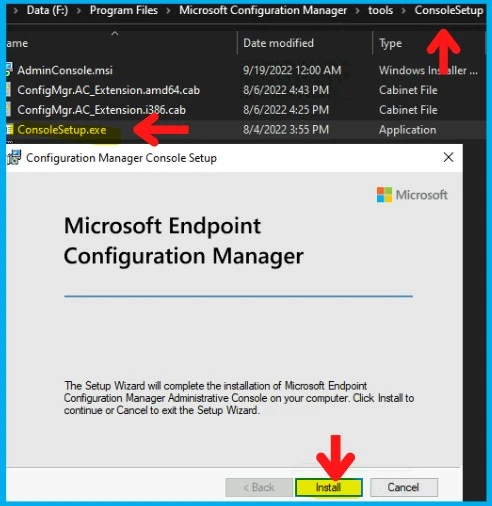 Install SCCM Console on Remote Windows 10 Devices Install SCCM Console on Remote Windows 10 Windows 11 Devices | ConfigMgr Fig. 2.0