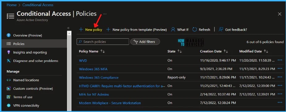 Filter Application Using Azure AD Conditional Access Policy Fig.1