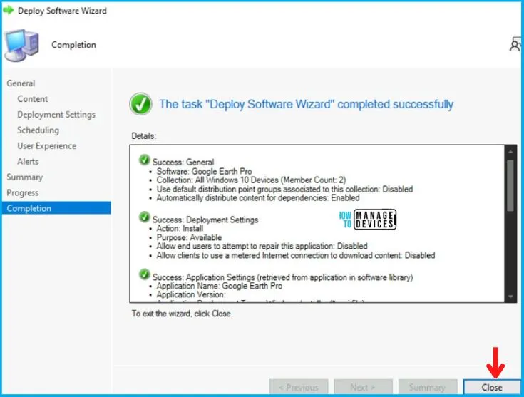 Deploying Google Earth Pro Using SCCM Application MSI Model Fig.17