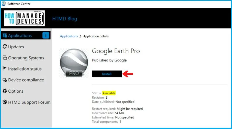 Deploying Google Earth Pro Using SCCM Application MSI Model Fig.18