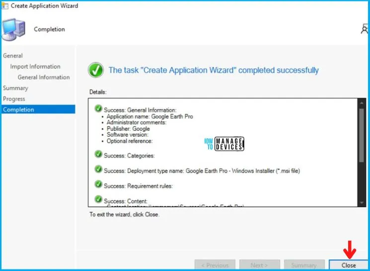 Deploying Google Earth Pro Using SCCM Application MSI Model Fig.5