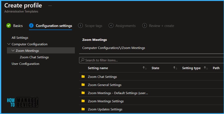 Manage Zoom Settings using Intune Administrative Templates Fig.9