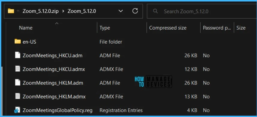 Manage Zoom Settings using Intune Administrative Templates Fig.1