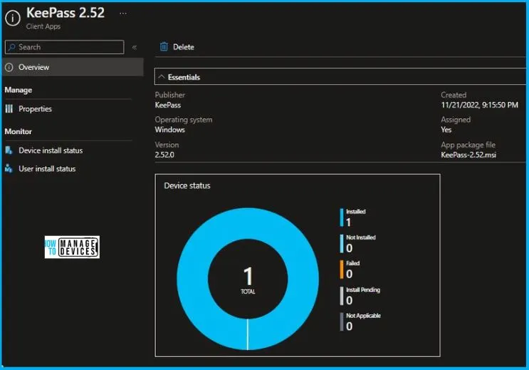 Deployment of KeePass Using Intune Fig.9