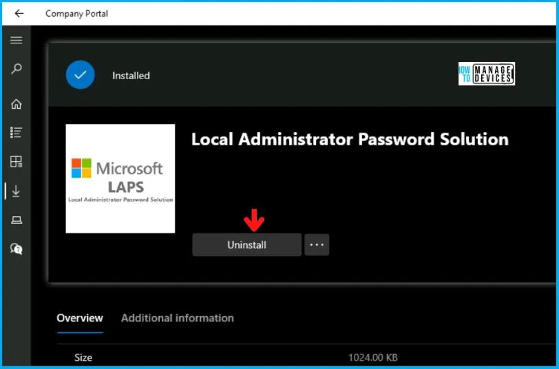 Installation of LAPS Using Intune Fig.7