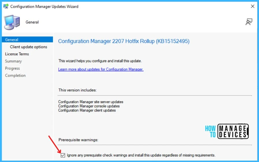 Fixes for SCCM 2207 KB15152495 Hotfix Update Rollup Fig.2