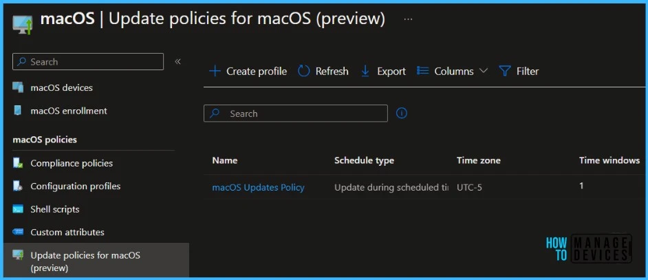 macOS Software Update Policy - Manage macOS Updates Using Intune Policy Fig.7