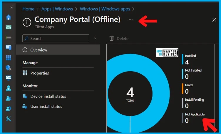 Not Applicable Status Issues with Offline Company Portal App | Intune Known Issue Fig. 3