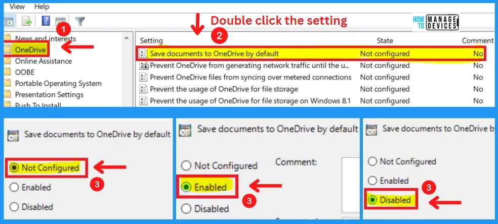 OneDrive in Windows 11 Control Policies | 77 Intune Policy Settings | 5 Group Policy Settings - fig. 19