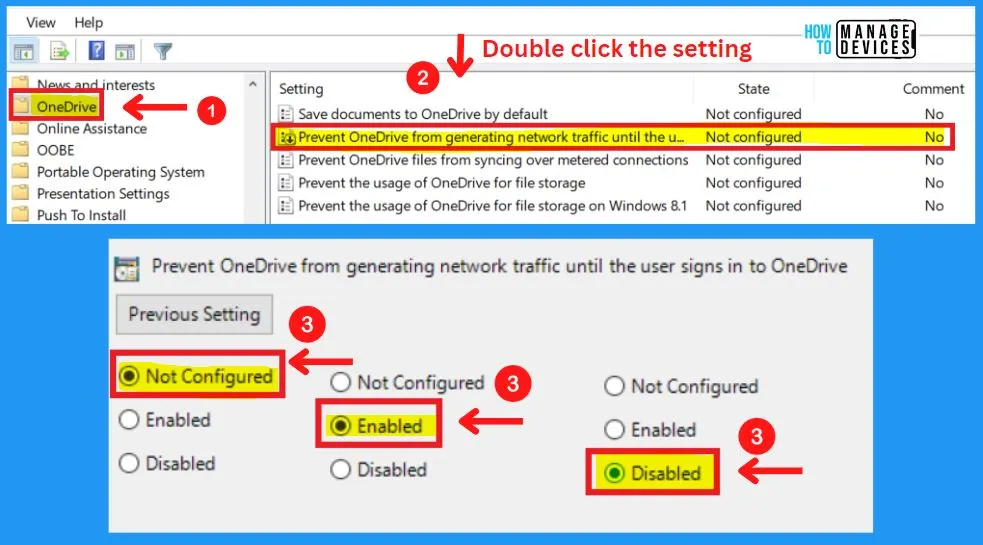 OneDrive in Windows 11 Control Policies | 77 Intune Policy Settings | 5 Group Policy Settings - fig. 20