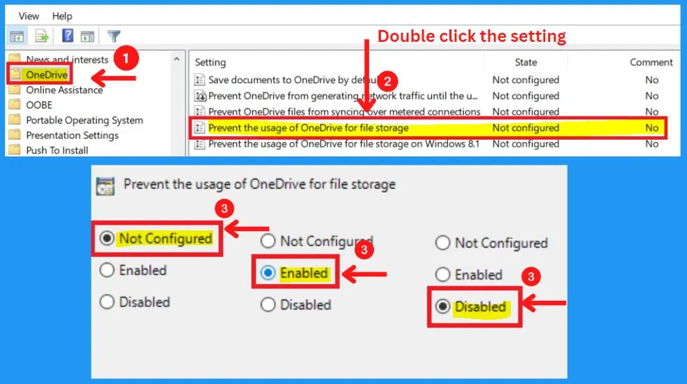 OneDrive in Windows 11 Detailed Review | 77 Intune Policy Settings | 5 Group Policy Settings - fig. 22