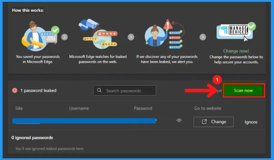 MS Edge Browser Password Monitor Features to Safeguard the Passwords fig. 10