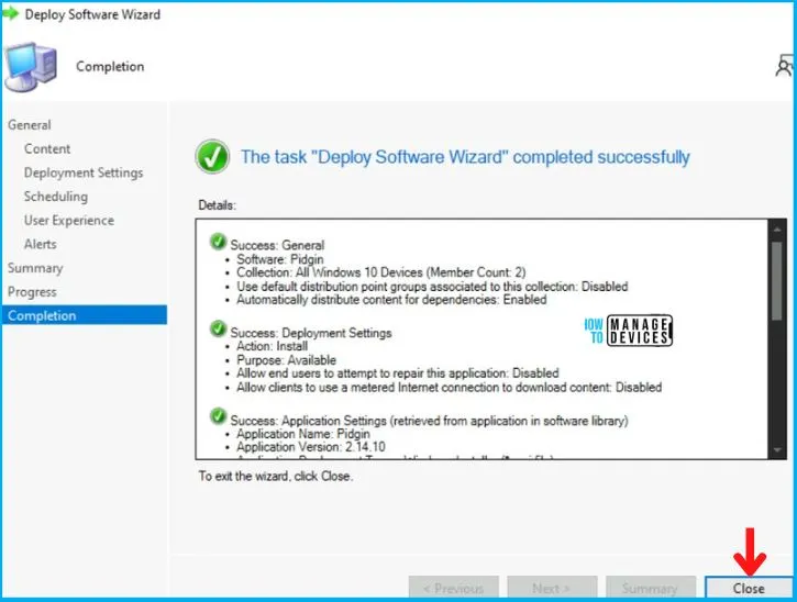 Pidgin Deployment Using SCCM Application EXE Model Fig.19