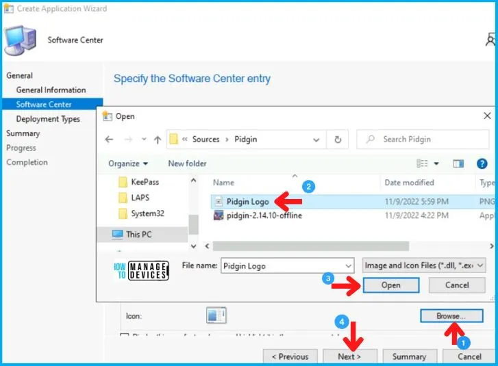 Pidgin Deployment Using SCCM Application EXE Model Fig.4