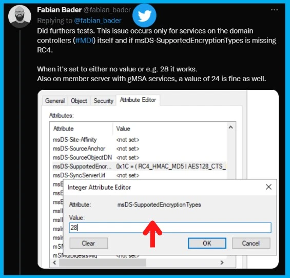 Potential Impact on SCCM with Kerberos Protocol changes November Patches KB5021131 KB5020805 Fig. 1