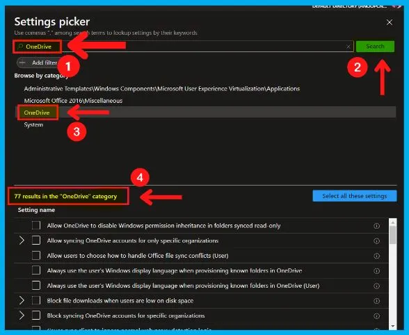 Search Options in Group Policy and Intune Cloud Policy fig. 6