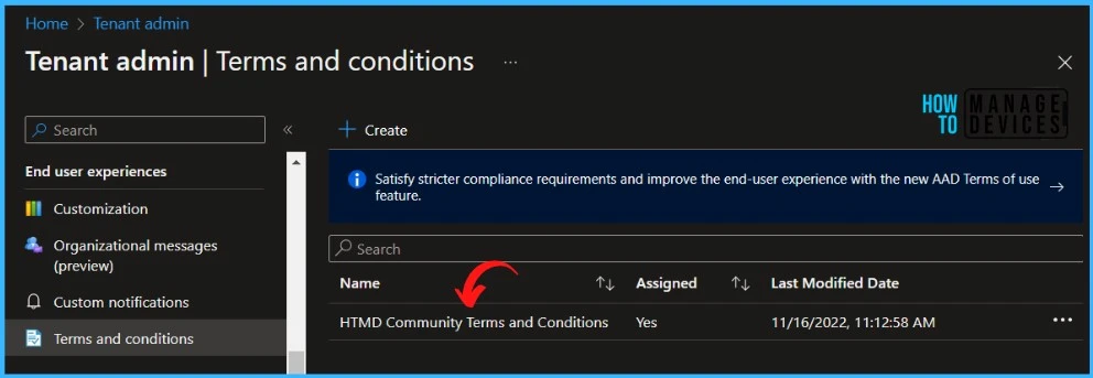 Monitor Acceptance of Terms from Intune Fig.7