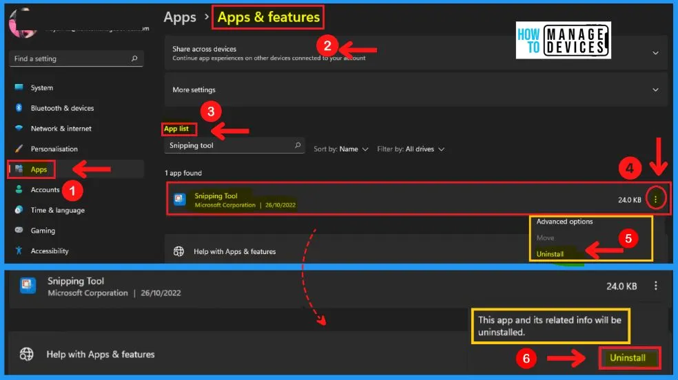 Snipping Tool in Windows 11 | Install and Use | Settings | Uninstall fig. 22