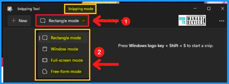 Snipping Tool in Windows 11 Latest Features | Settings | Uninstall fig. 7