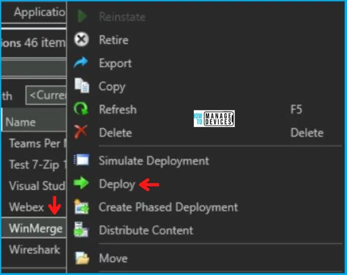 Deployment of WinMerge Using SCCM Application EXE Model | Fig.15