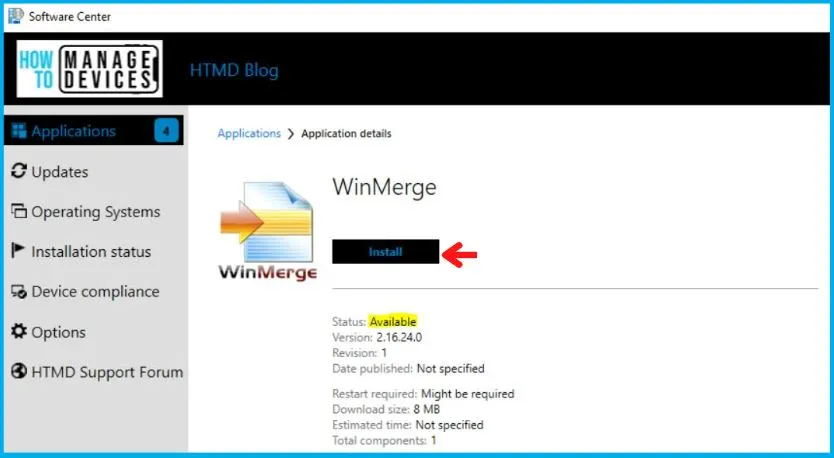 Deploy WinMerge using SCCM | Fix software could not be found Issue | Fig.21