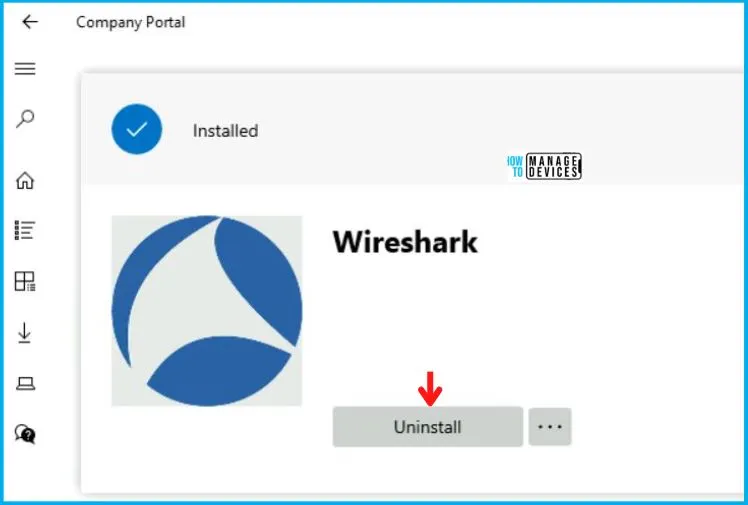 Wireshark Installation Using Intune Application Model Fig.9