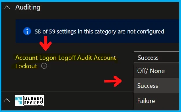 Windows 11 Account Lockout Policy Settings using Intune and Group Policy Fig. 13