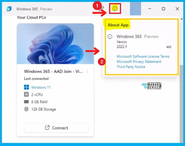 Windows 365 App Experience | Cloud PC Application for Windows Android iOS Mac fig. 17