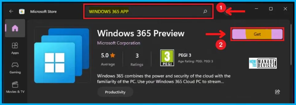 Windows 365 App Experience | Cloud PC Application for Windows Android iOS Mac fig. 7