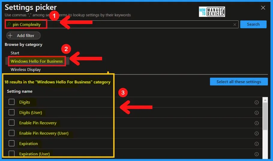 PIN Complexity in Windows 11 | 19 Group Policy Settings | 18 Intune Policy Settings fig. 16